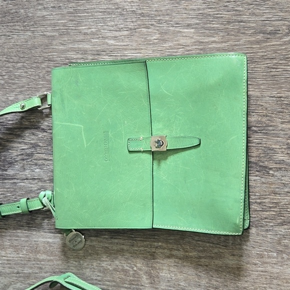 Rare Vintage Dooney & Bourke Green Alto Collection Bag Crossbody bag I2150557 - Picture 3 of 16